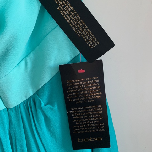 Beautiful Bebe mermaid 100% silk dress - Picture 3 of 5